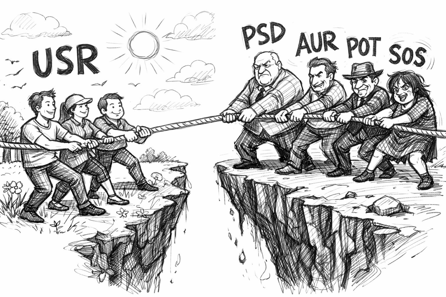 USR versus PSD, POT, SOS, AUR